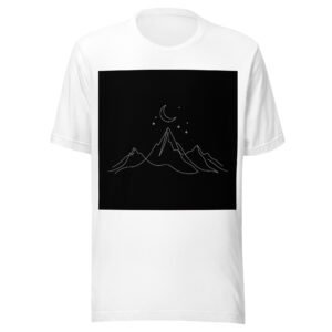Mountain Moon Line Art Tee